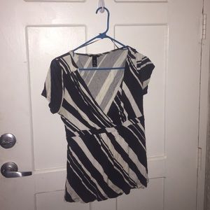 French H&M Short Sleeved Top