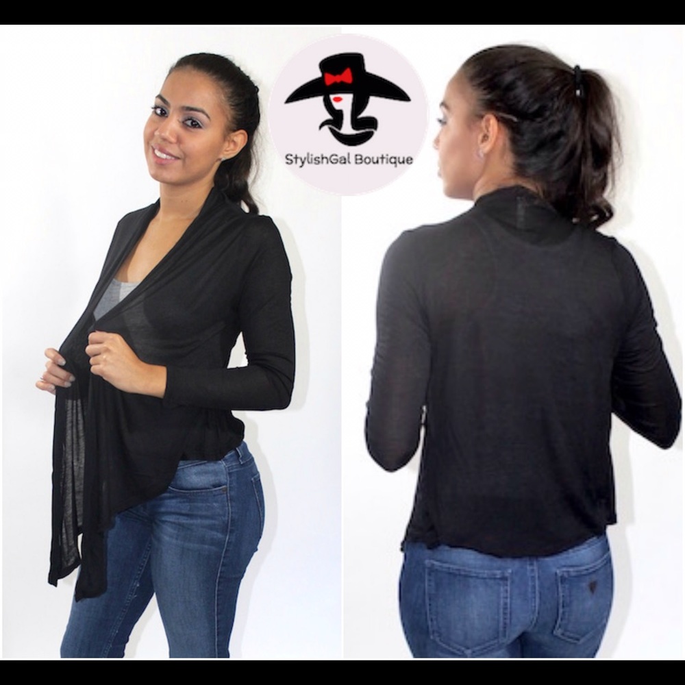 Classic Black Cardigan