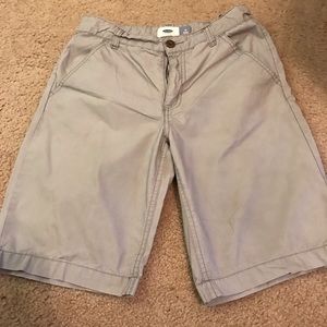 Grey old navy khaki shorts.