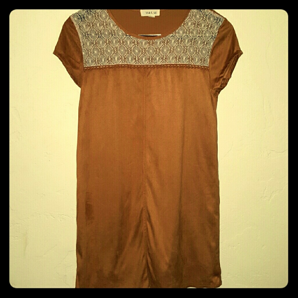 Taylor and Sage suede  dress/top