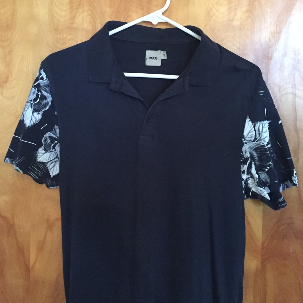ASOS Polo with printed sleeves