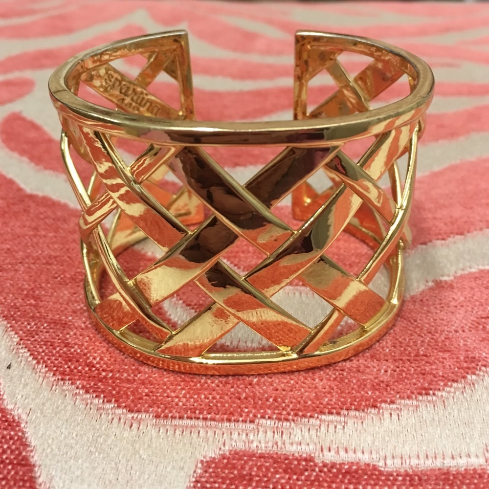 Gold cuff bracelet