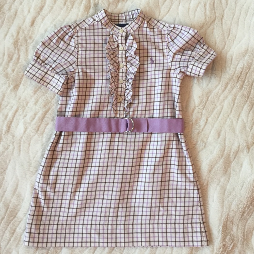 Classic Cute Ralph Lauren Toddler Girl Plaid Dress