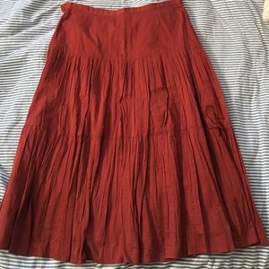 J Crew rust colored skirt
