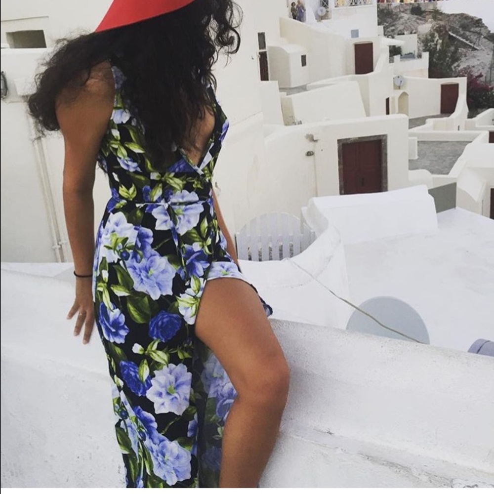 Floral Slit Dress