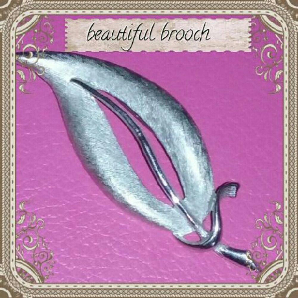 Beautiful vintage Hedy silver brooch