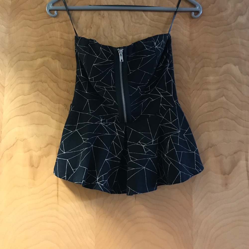 Zip front tube top