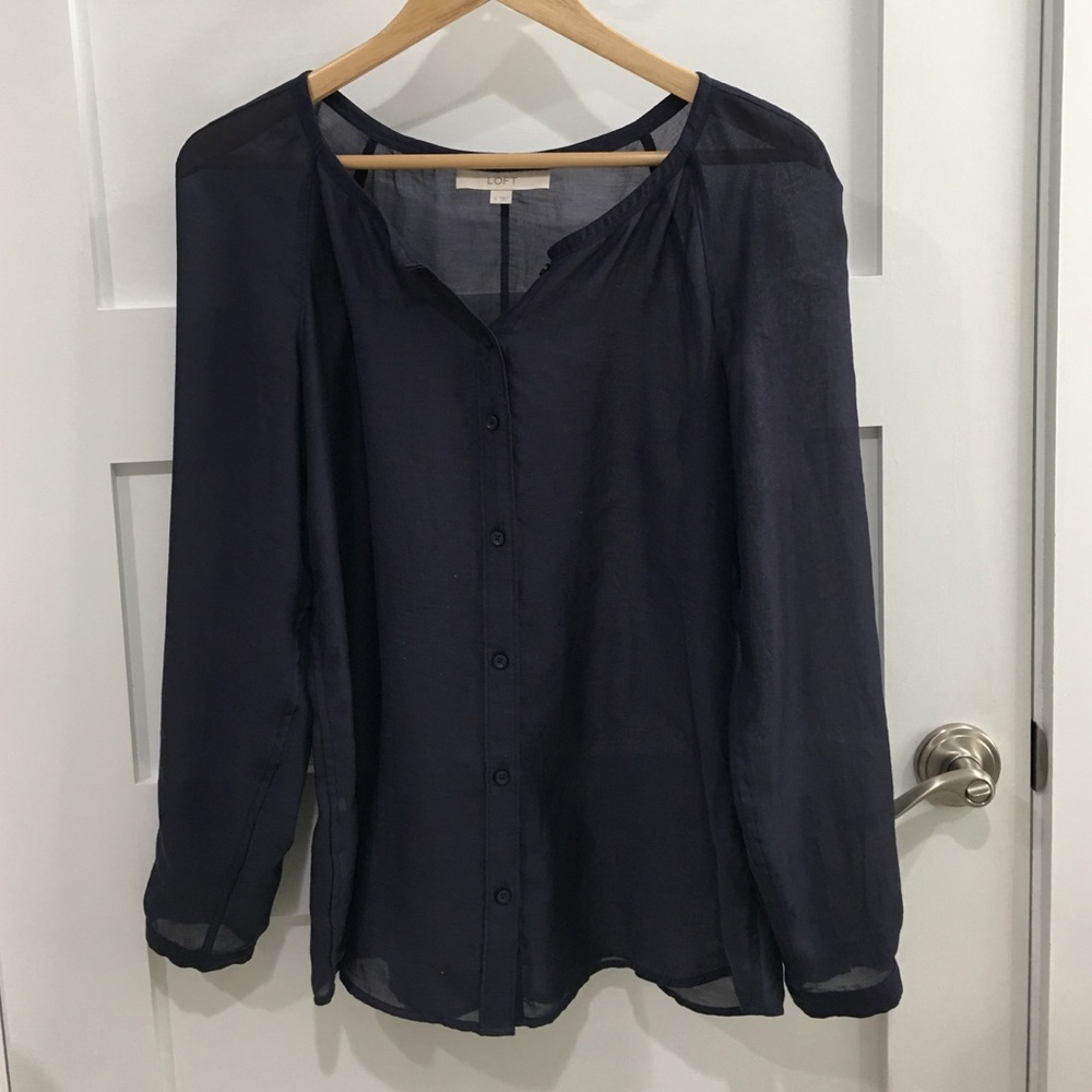 Navy blue blouse