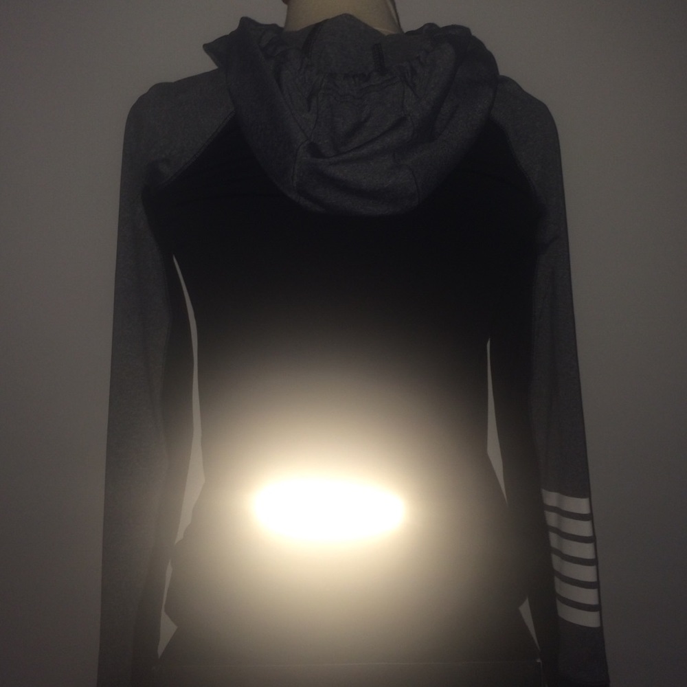 PINK reflective in back sweatshirt