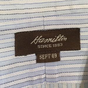 Hamilton Men's striped dress shirt