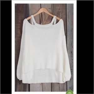 Cupshe Still Love You Off the Shoulder Sweater