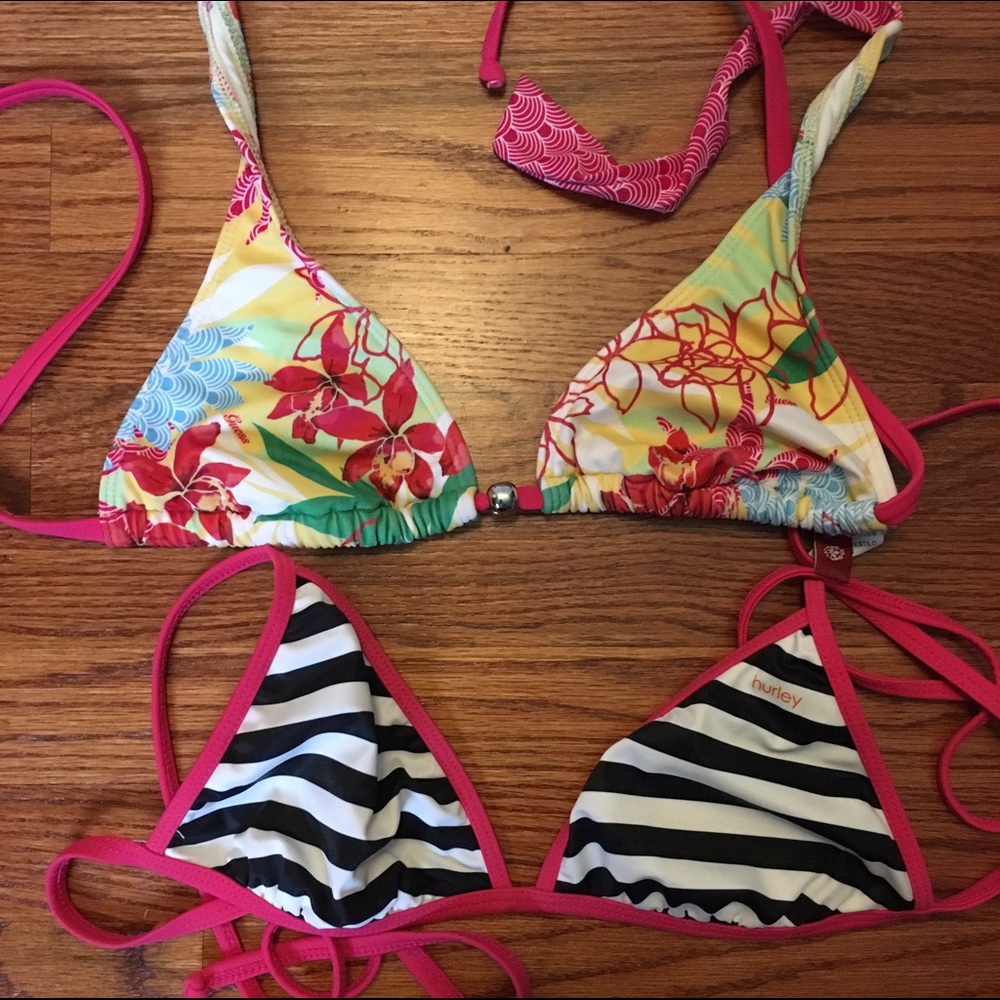 2 mix and match bikini tops