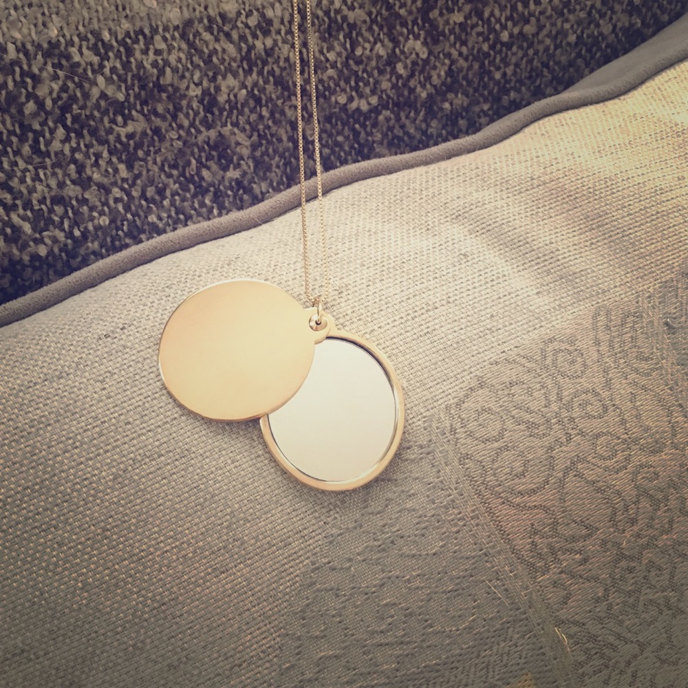Kate Spade Saturday Sliding Mirror Necklace