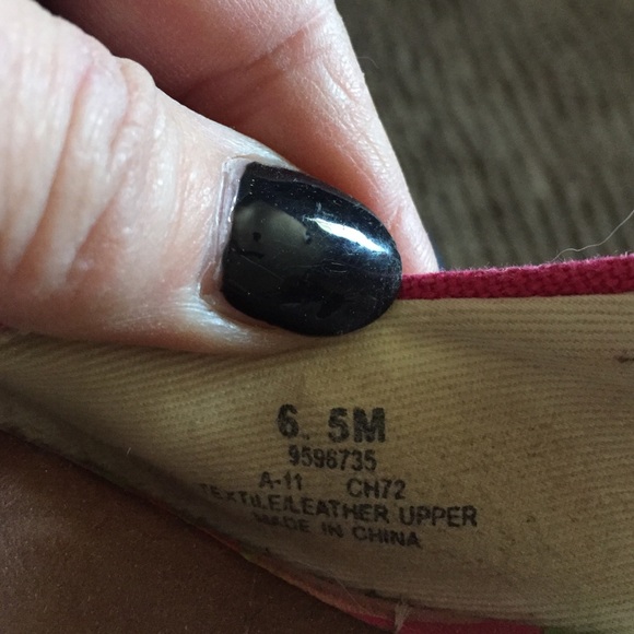 Hot pink Sperry Open toe heels - Picture 3 of 4