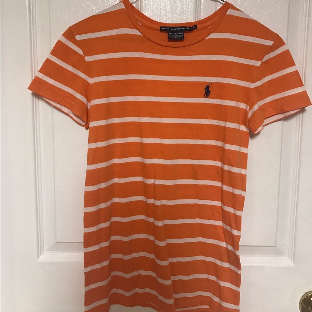 Orange and white POLO RALPH LAUREN shirt!