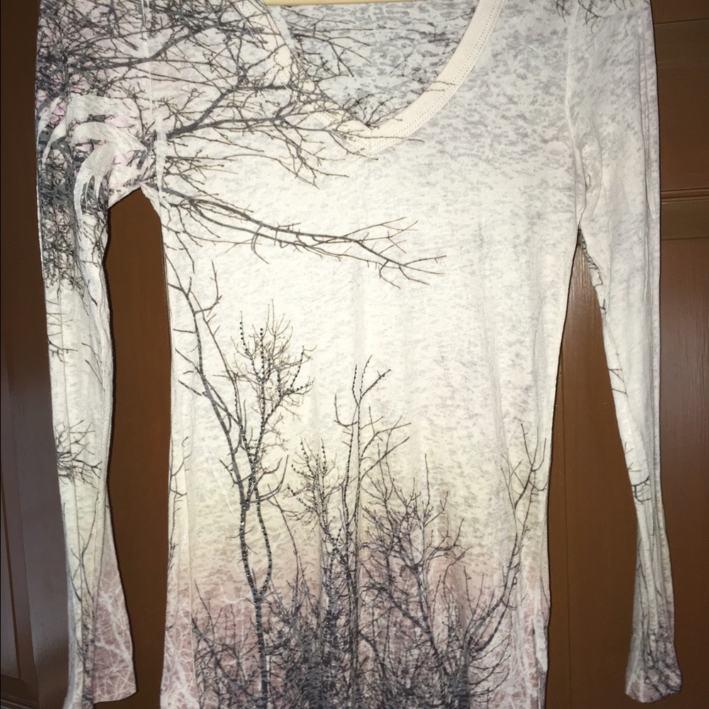 Forest print jersey