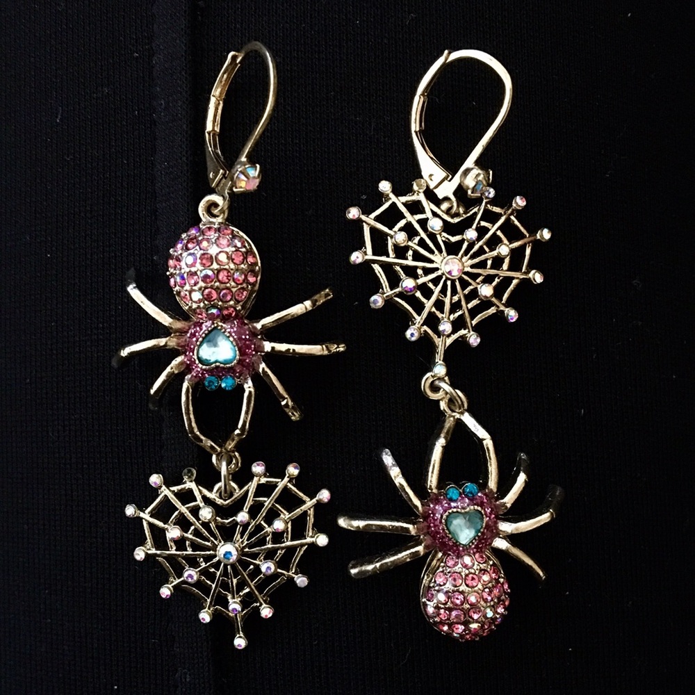 Spider Earrings, Betsey J. "Enchanted" Collection