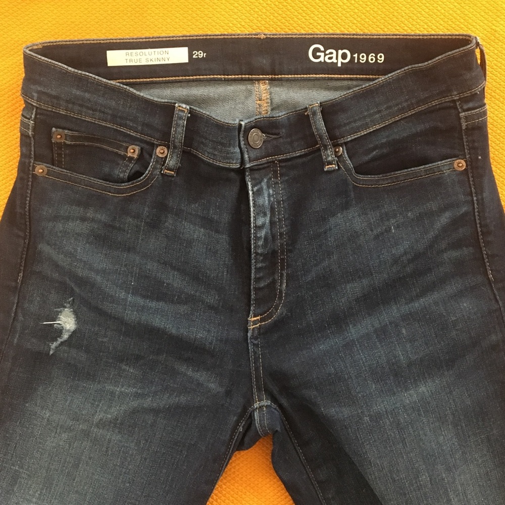 Gap Resolution True Skinny 29r Jean Dark Wash