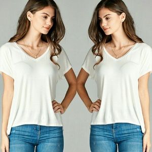 Plain white tee