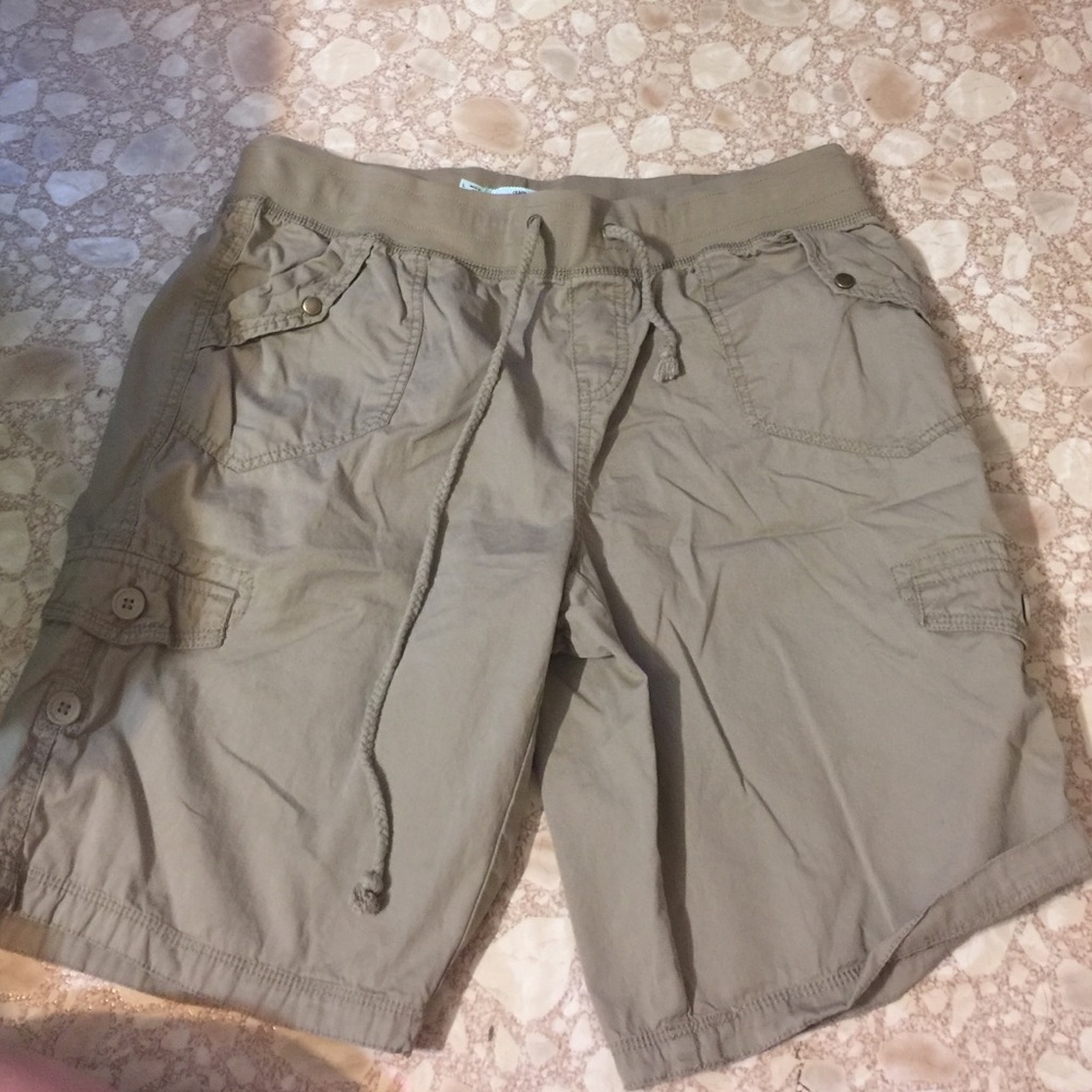 Khaki Cargo Shorts