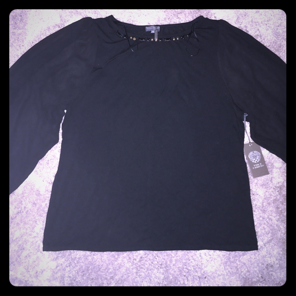 Vince Camuto balloon sleeve blouse