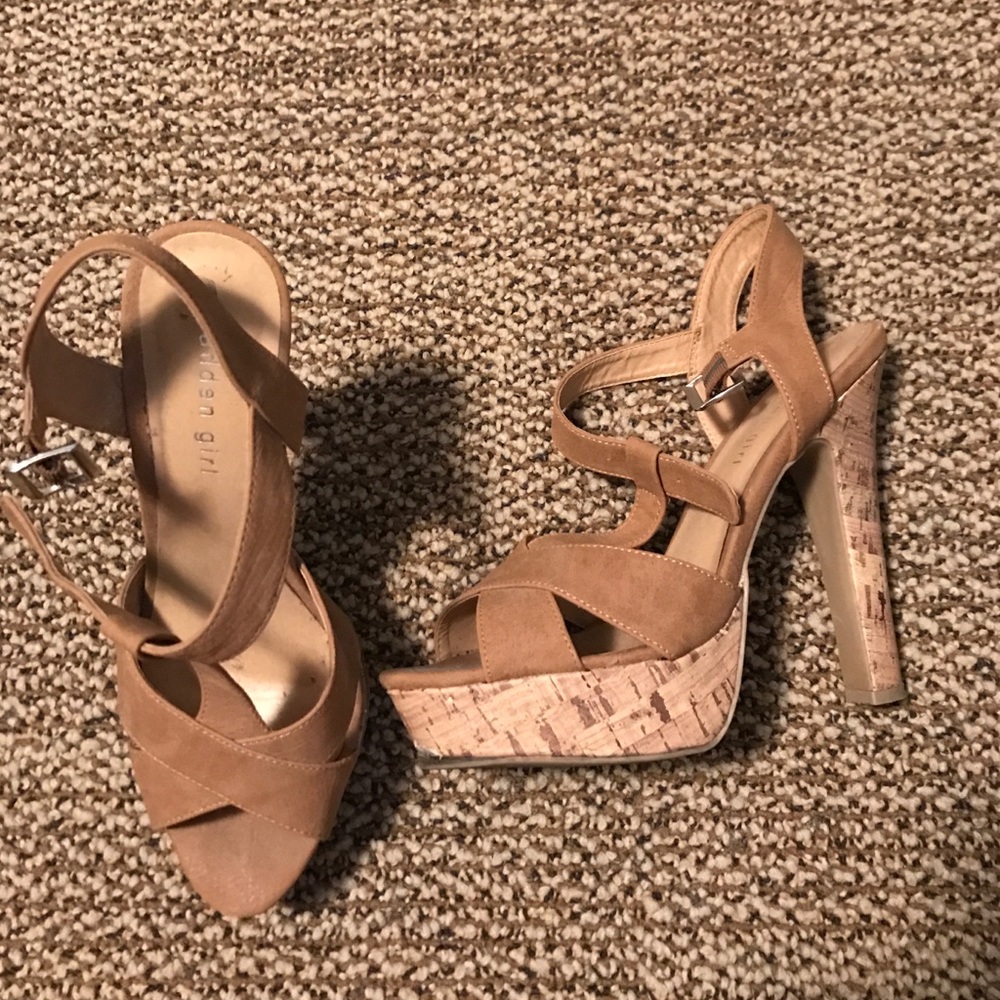 Madden Girl platform sandal heels