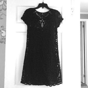 Sexy black lace mini dress from Bcbg