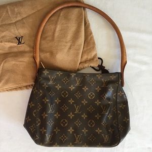 Auth Louis Vuitton Monogram MM Loop Handbag