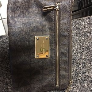 BROWN MK WRISTLET