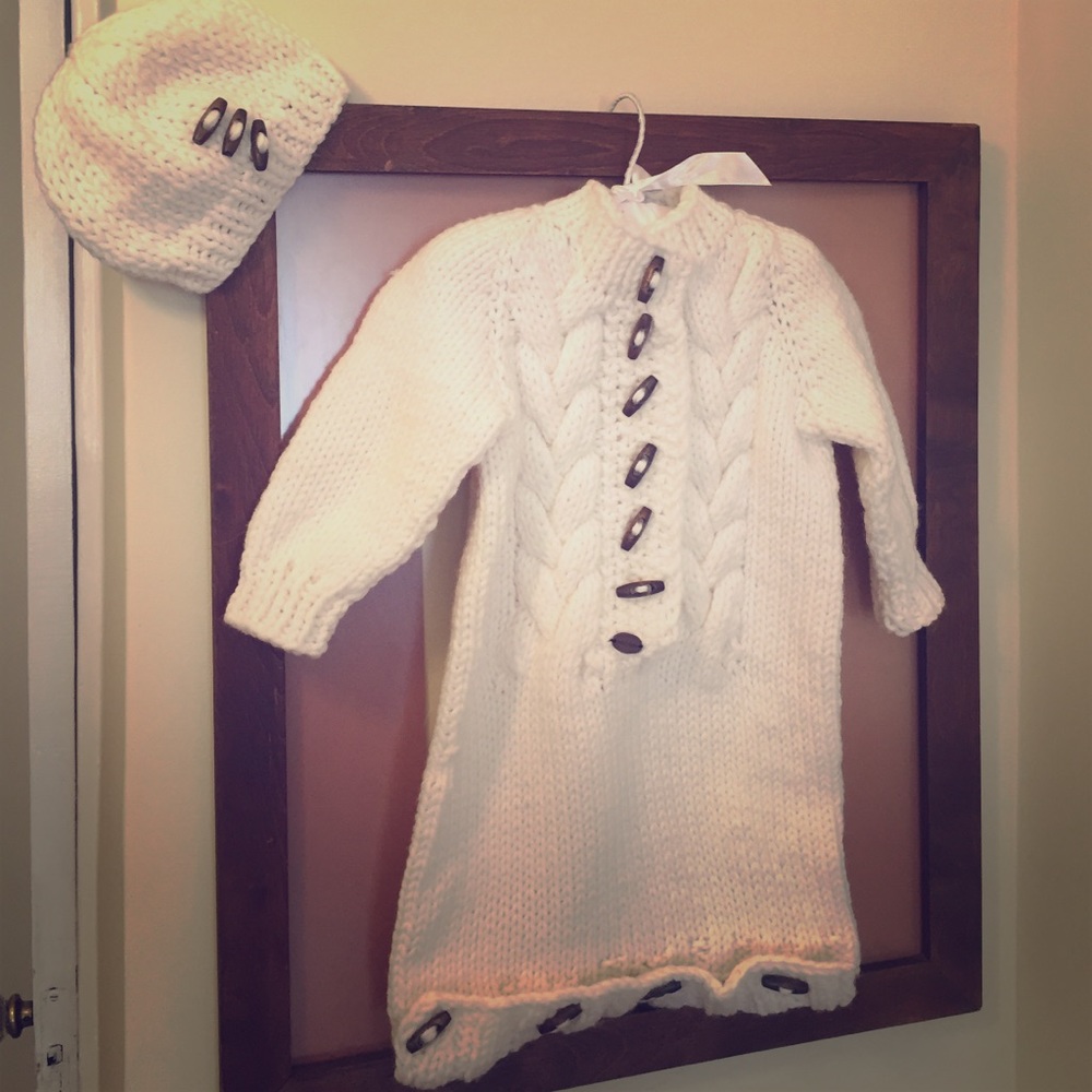 Hand knit never worn sweater set