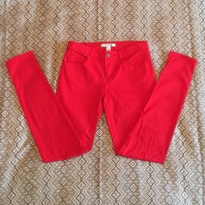 Forever 21 Red Skinny Jeans
