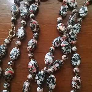 Long, graphic style beads