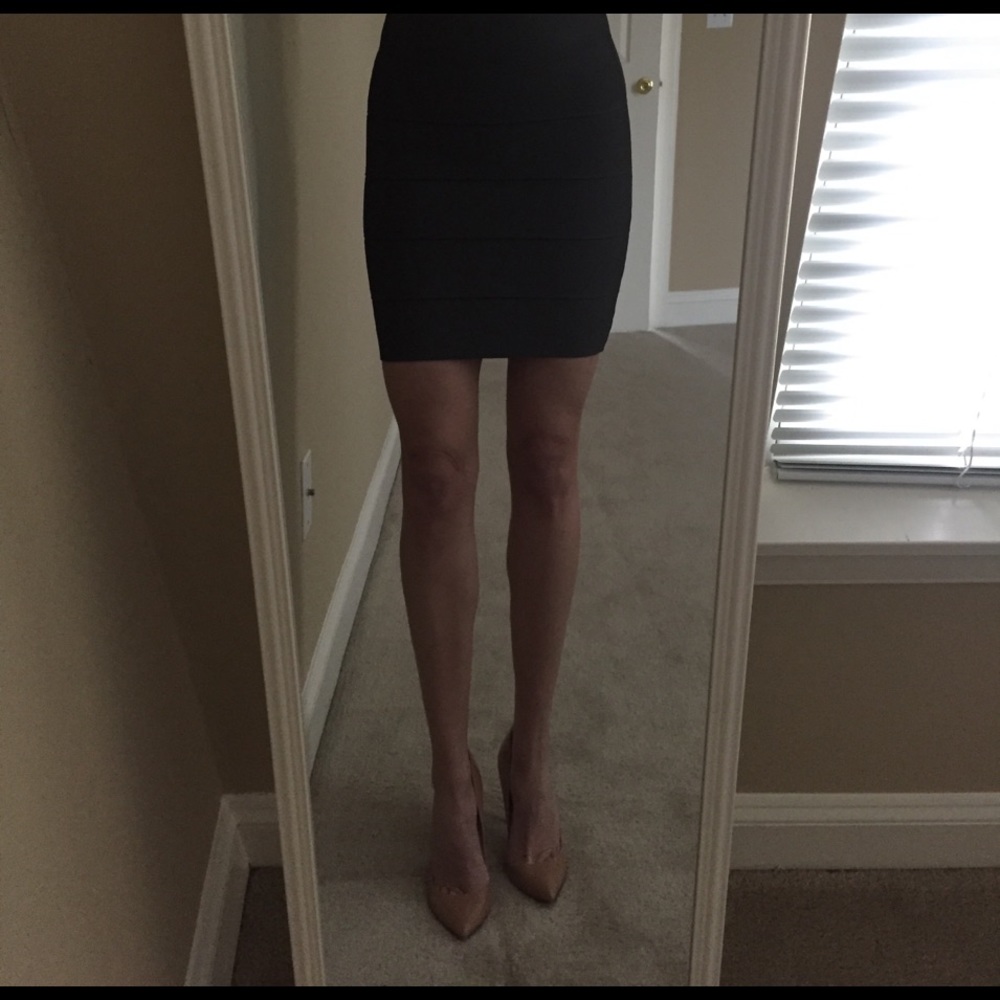 BCBG Simone Power Skirt - Gray