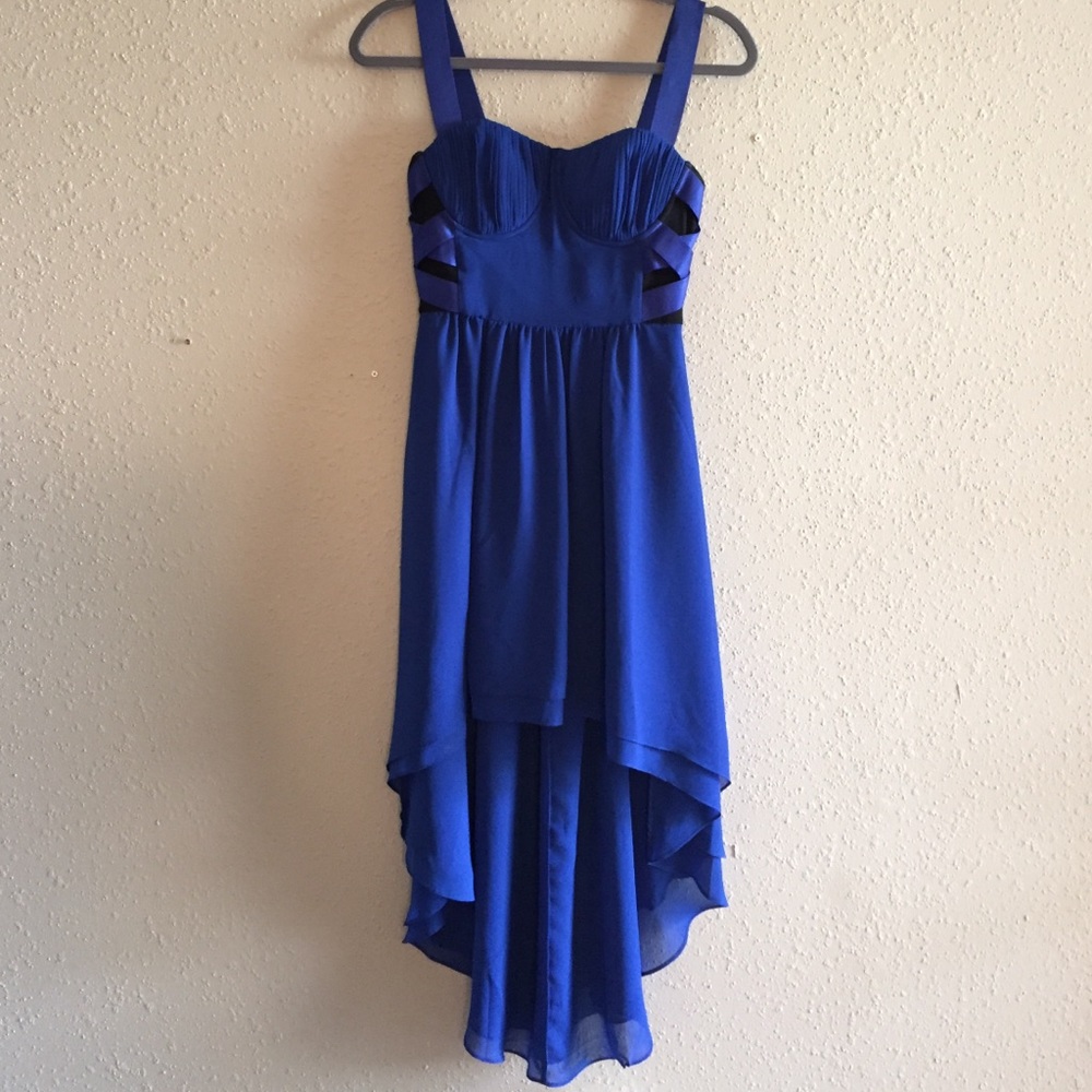 Bebe High-Low Bustier Dress