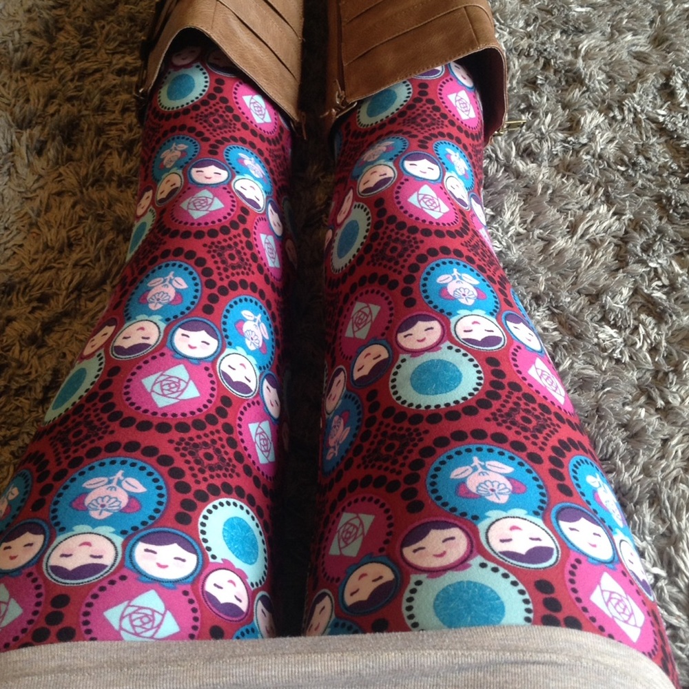 LuLaRoe OS leggings Russian nesting dolls