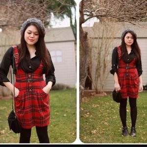🌼SPRING CLEANING🌼 Betsey Johnson Plaid Jumper