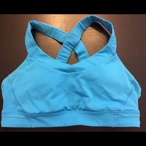 Gorgeous bright blue LuLulemon Sports Bra