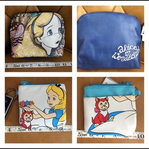 A set of Alice in Wonderland pouches