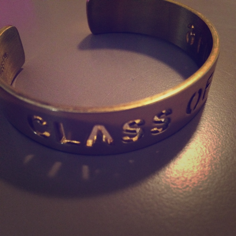Class of 2016 rustic cuff bracelet