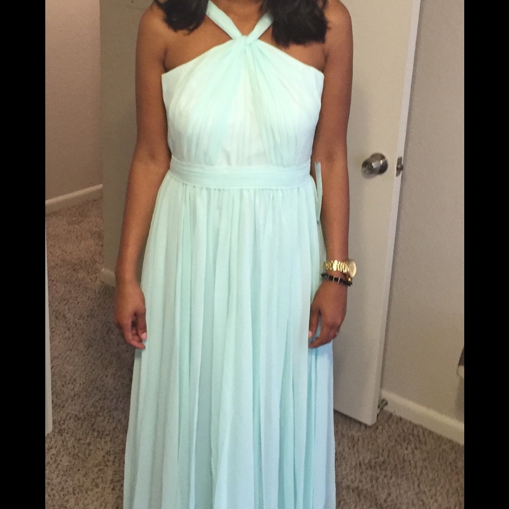WeddingWire mint green bridesmaids dress