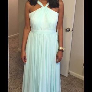 WeddingWire mint green bridesmaids dress