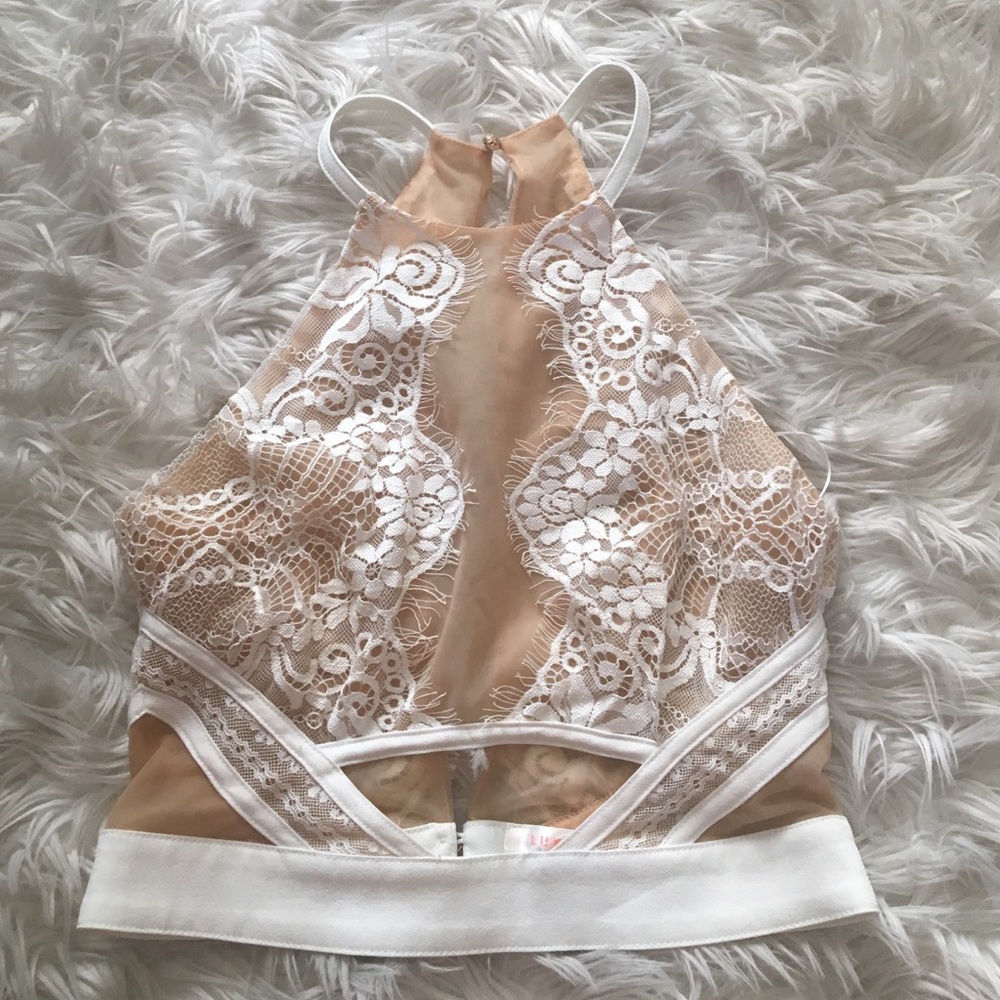 Laced mesh detail top size small