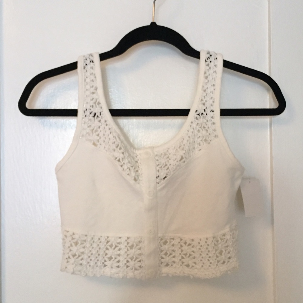 Nordstrom White lacey tank