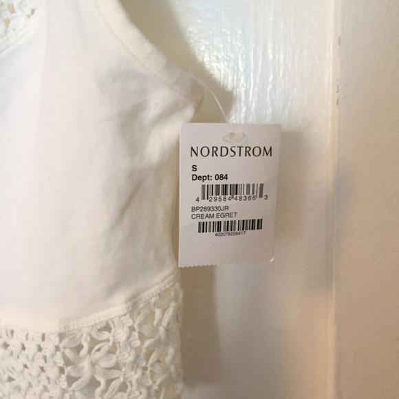 Nordstrom White lacey tank - Picture 3 of 3