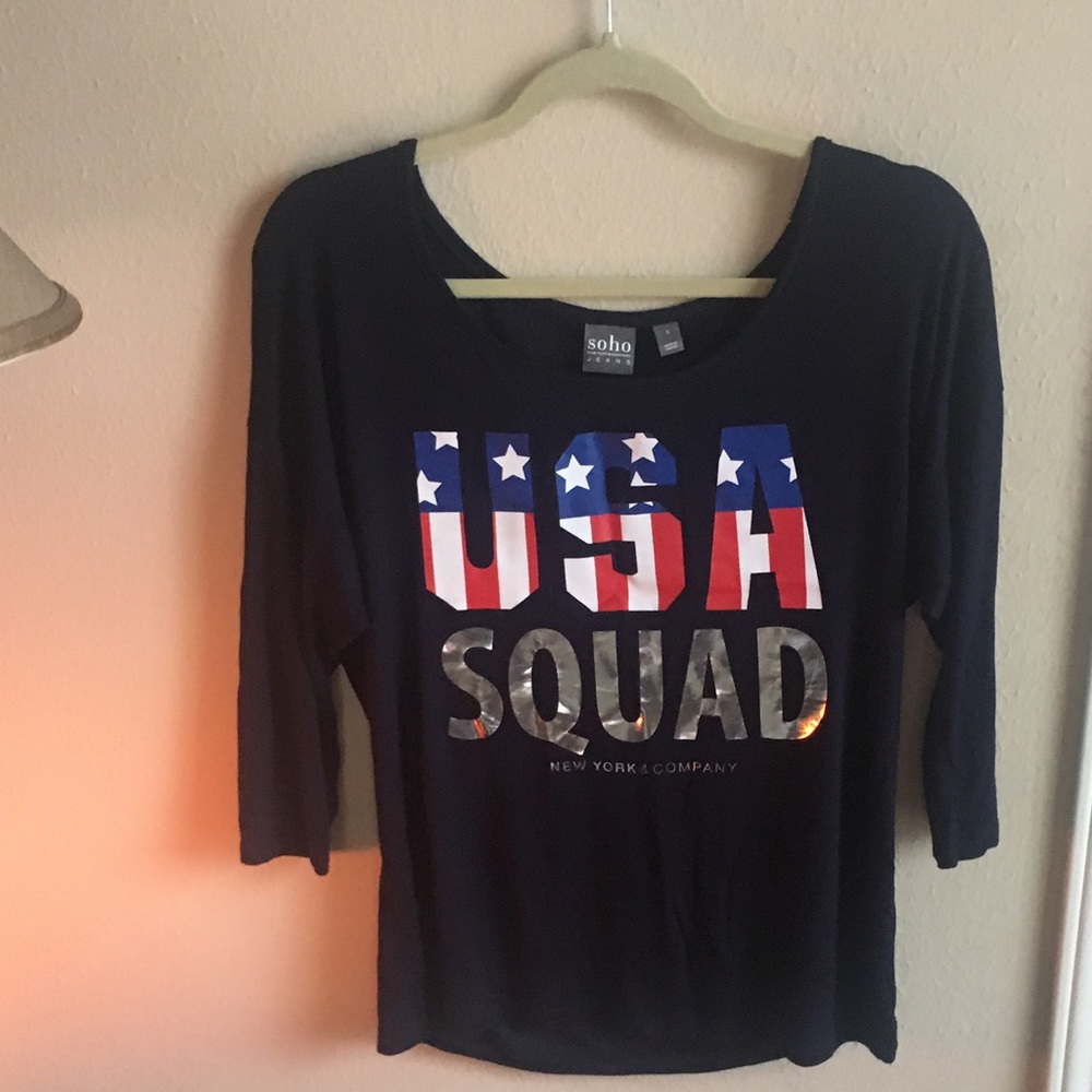USA 3/4 sleeve tee
