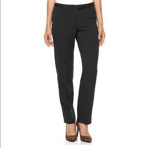 14 petite Apt 9 mid rise black dress pants NWT