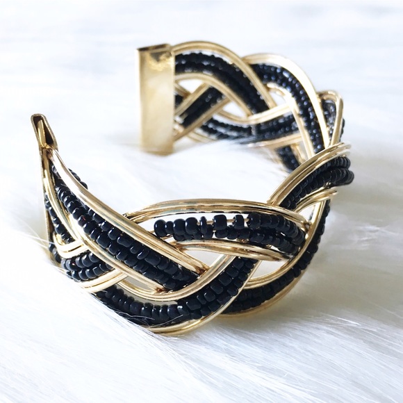 black beaded cuff - Picture 2 of 5