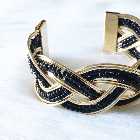 black beaded cuff - Picture 3 of 5