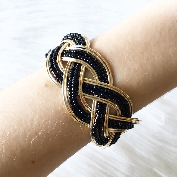black beaded cuff - Picture 4 of 5