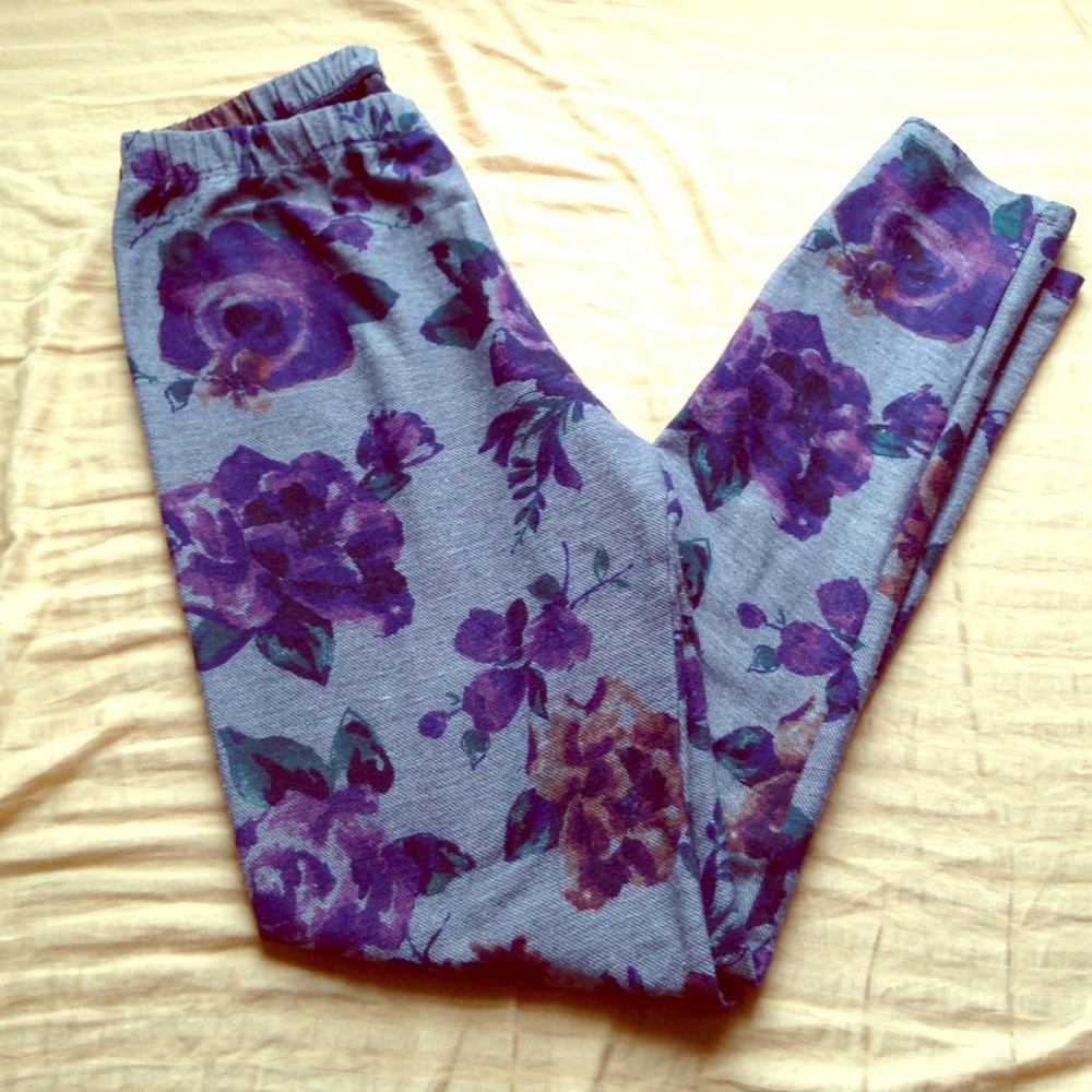 Floral print leggings